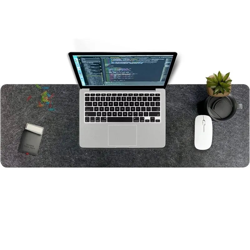 Deskula Slate Oversized Felt Desk Pad — Deskula Modern Desks & Workspace Accessories — view 3