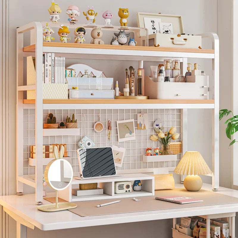 Deskula Trellis Iron and Wood Desktop Bookshelf — Deskula Modern Desks & Workspace Accessories