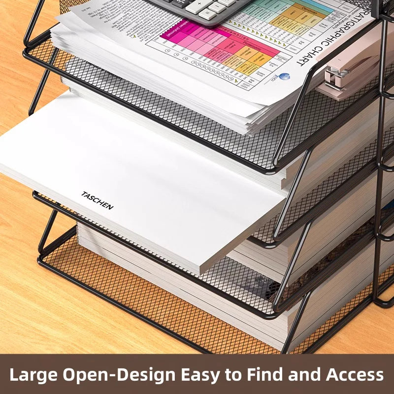 Deskula Parcel Stackable Mesh Letter Trays — Deskula Modern Desks & Workspace Accessories — view 4