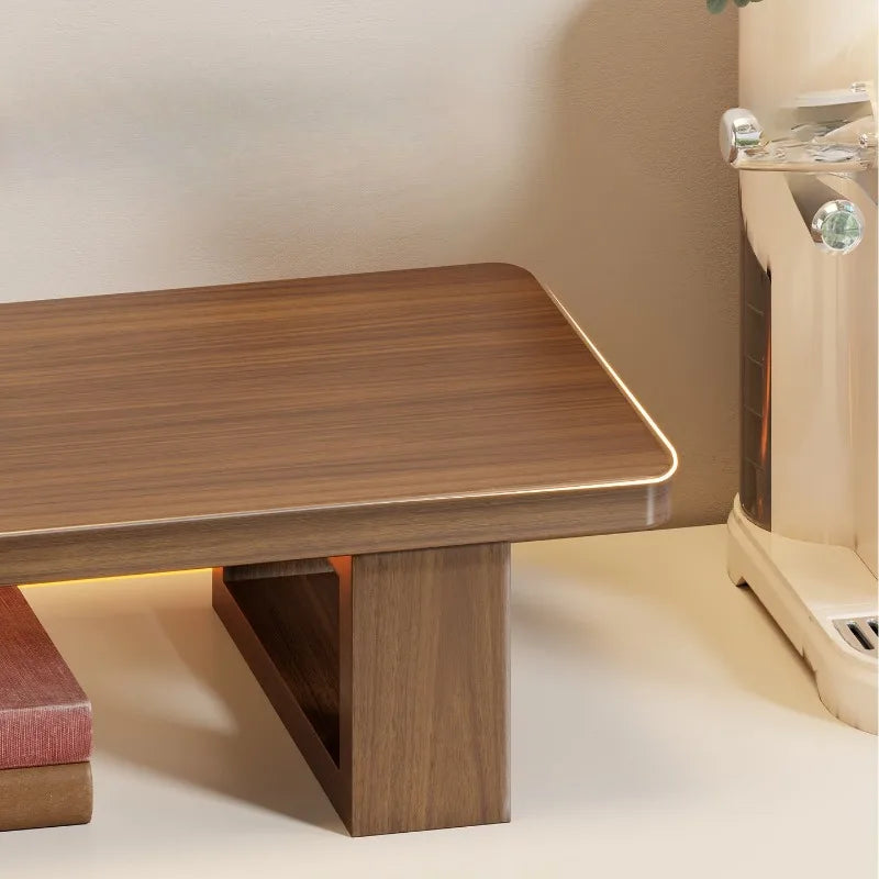 Deskula Gantry Walnut-Tone Monitor Bracket — Deskula Modern Desks & Workspace Accessories — view 3