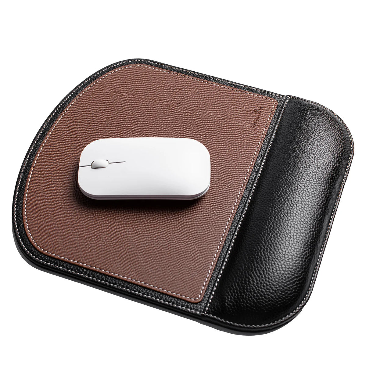 Deskula Cradle Leather Wrist-Rest Mouse Pad — Deskula Modern Desks & Workspace Accessories