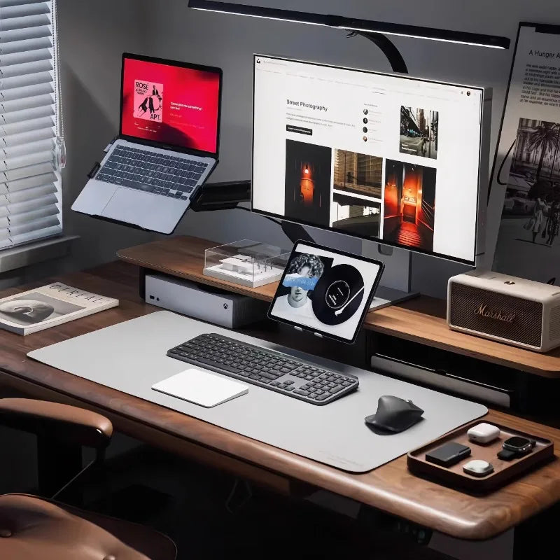 Deskula Sterling Walnut Height-Increase Riser — Deskula Modern Desks & Workspace Accessories — view 2