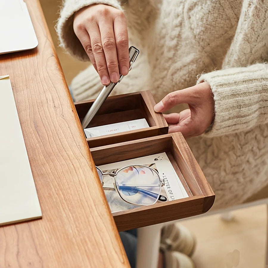 Deskula Quill Walnut Drawer Organizer — Deskula Modern Desks & Workspace Accessories