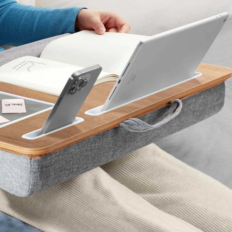 Deskula Lounge Cushioned Bamboo Lap Desk — Deskula Modern Desks & Workspace Accessories
