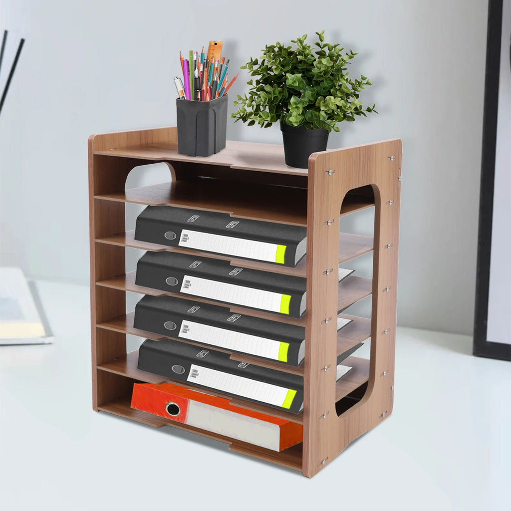 Deskula Ledger Seven-Tier Letter Tray — Deskula Modern Desks & Workspace Accessories — view 3