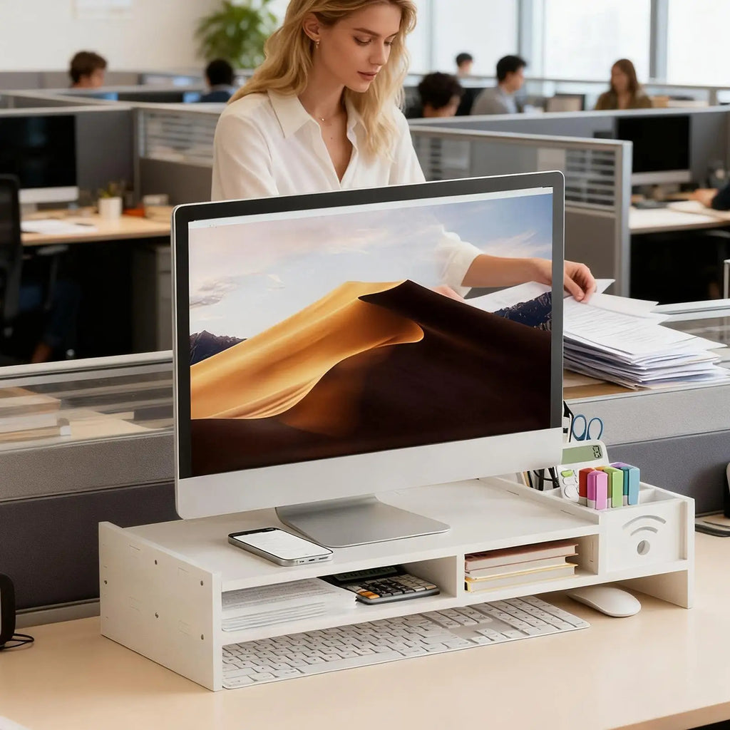 Deskula Tandem Two-Tier Monitor Riser — Deskula Modern Desks & Workspace Accessories — view 2