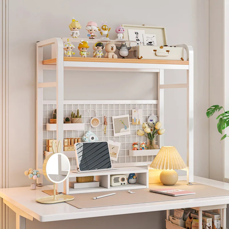 Deskula Trellis Iron and Wood Desktop Bookshelf — Deskula Modern Desks & Workspace Accessories — view 2
