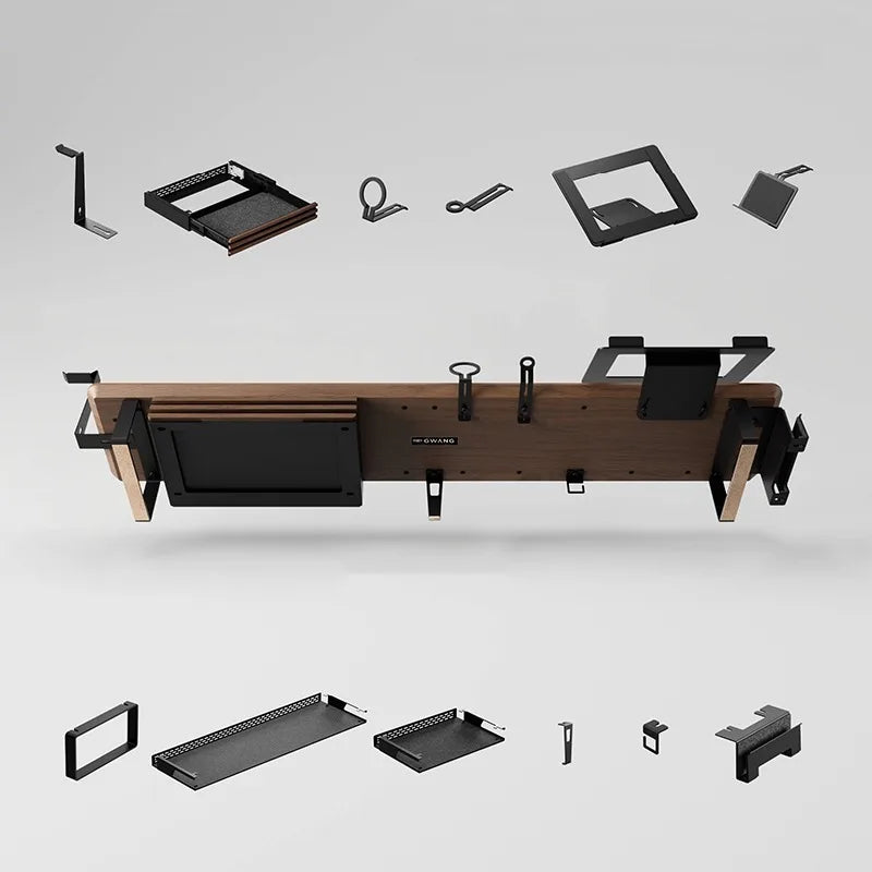Deskula Modulo Walnut Modular Monitor Riser — Deskula Modern Desks & Workspace Accessories