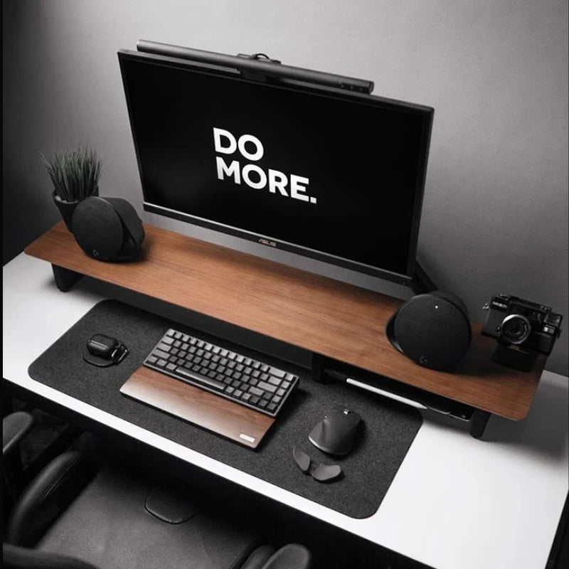 Deskula Piedmont Walnut Riser on Metal Legs — Deskula Modern Desks & Workspace Accessories — view 5
