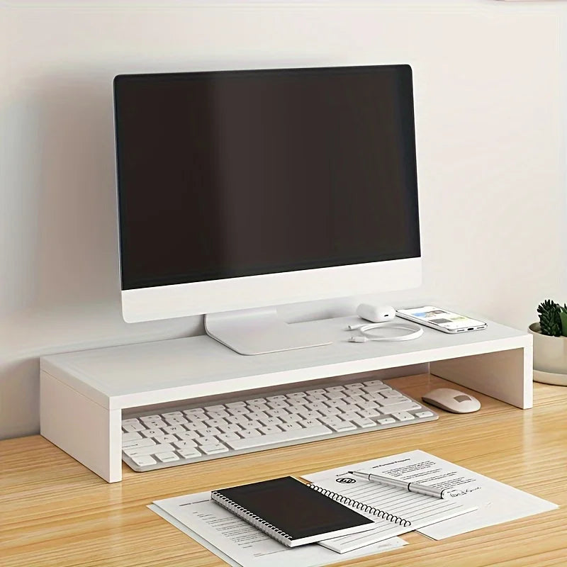 Deskula Hollis Spacious Wood Monitor Stand — Deskula Modern Desks & Workspace Accessories