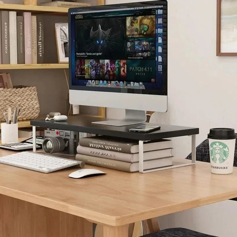 Deskula Linden Elevated Wood Monitor Riser — Deskula Modern Desks & Workspace Accessories — view 4