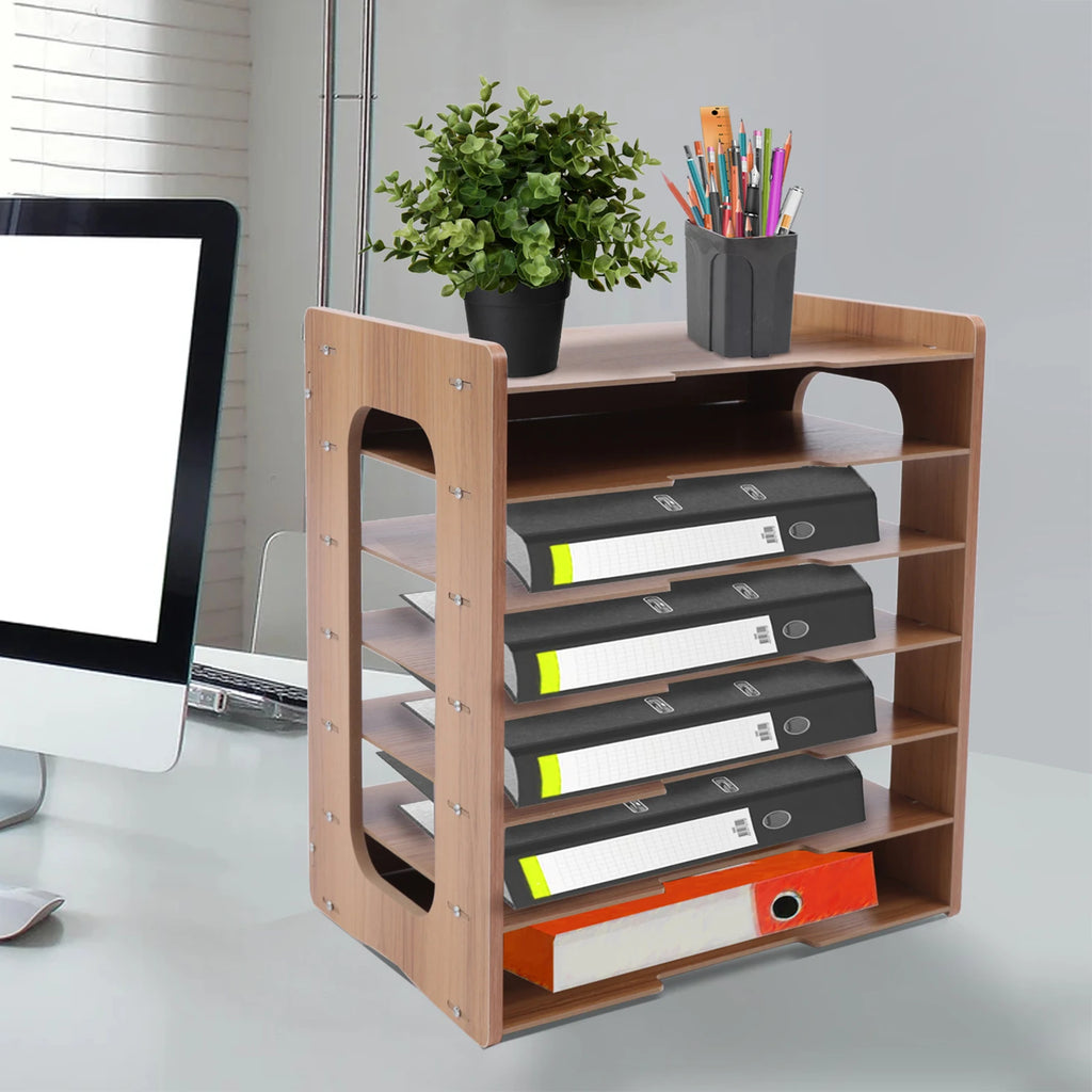 Deskula Ledger Seven-Tier Letter Tray — Deskula Modern Desks & Workspace Accessories — view 2