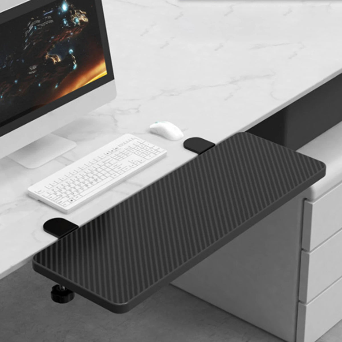 Deskula Extend Clamp-On Desk Extender Tray — Deskula Modern Desks & Workspace Accessories — view 2