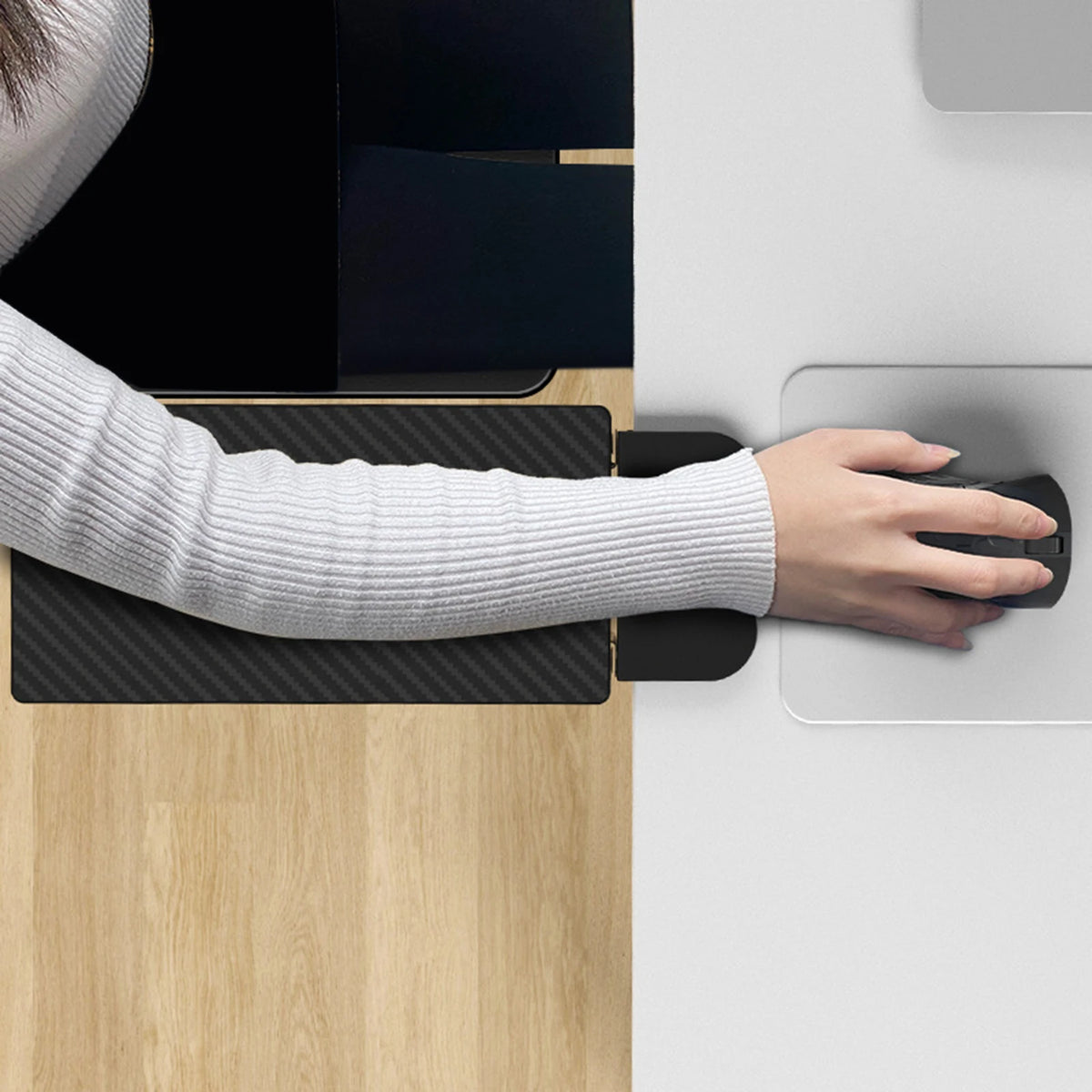 Deskula Extend Clamp-On Desk Extender Tray — Deskula Modern Desks & Workspace Accessories — view 4