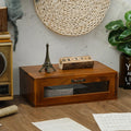 Deskula Calder Vintage Wood and Acrylic Desk Cabinet — Deskula Modern Desks & Workspace Accessories