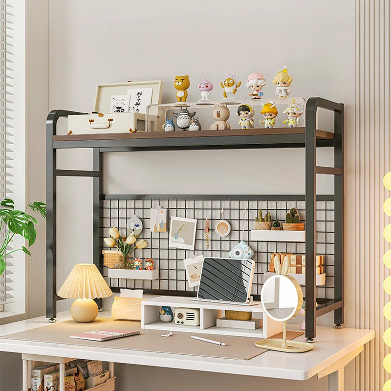 Deskula Trellis Iron and Wood Desktop Bookshelf — Deskula Modern Desks & Workspace Accessories — view 3