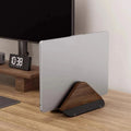 Deskula Vertex Walnut Vertical Laptop Stand — Deskula Modern Desks & Workspace Accessories
