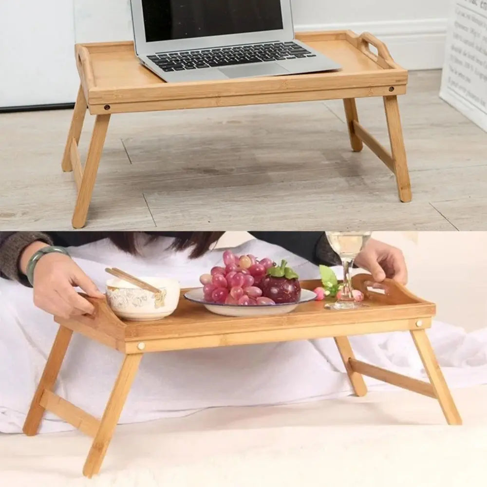 Deskula Sunday Foldable Bamboo Tray Table — Deskula Modern Desks & Workspace Accessories — view 3