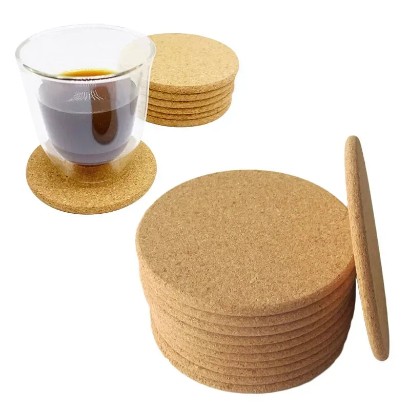 Deskula Bureau Natural Cork Coaster Set — Deskula Modern Desks & Workspace Accessories