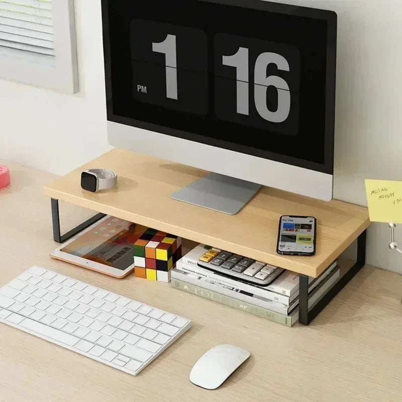 Deskula Linden Elevated Wood Monitor Riser — Deskula Modern Desks & Workspace Accessories