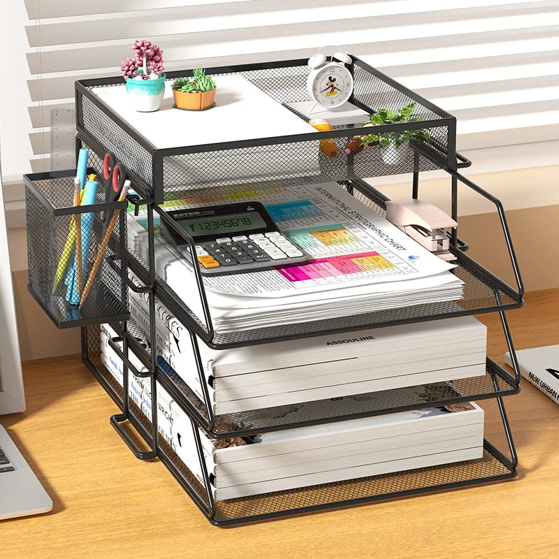 Deskula Parcel Stackable Mesh Letter Trays — Deskula Modern Desks & Workspace Accessories