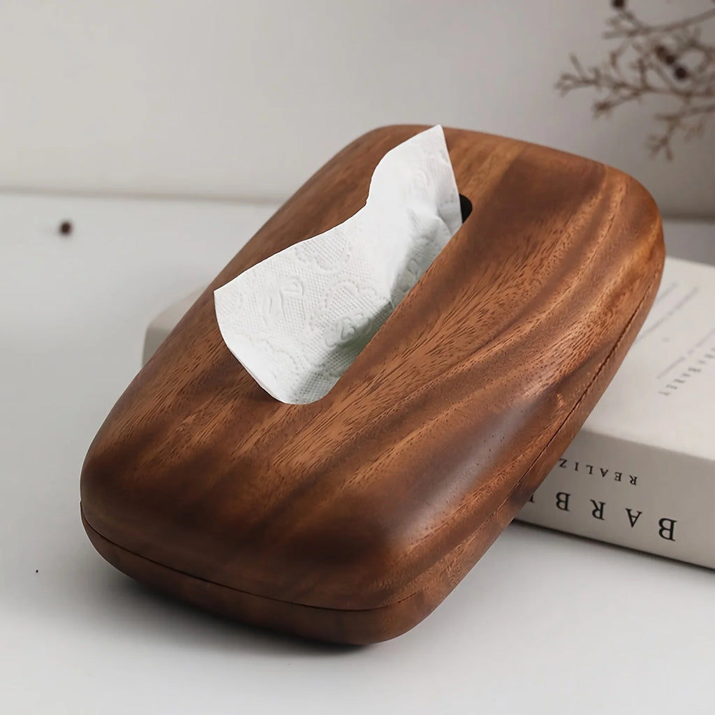 Deskula Loam Walnut Tissue Box Cover — Deskula Modern Desks & Workspace Accessories — view 4